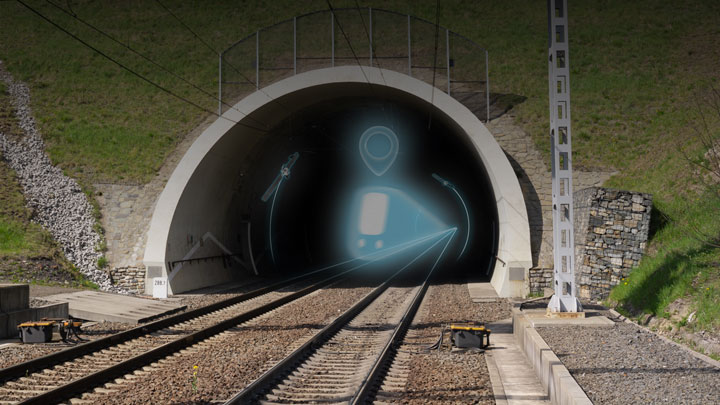 GNSS coverage extension in underground tunnel allows the continuity of geolocation services for autonomous train navigation