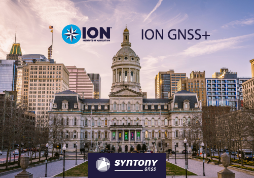 Syntony will attend the ION GNSS+, 
from September 18th to 19th, 2024 in Baltimore.