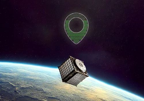 Illustration of the tracking of an end-of-life satellite with a low energy consumption GNSS space receiver