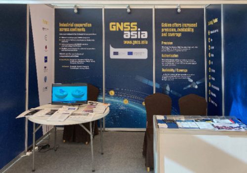 Syntony exposing at GNSS Asia booth
